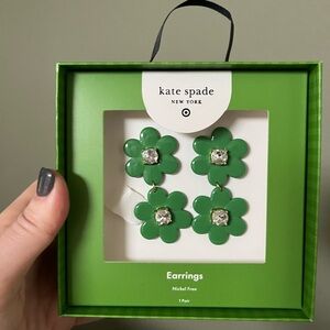Kate Spade Emerald Floral Earrings
